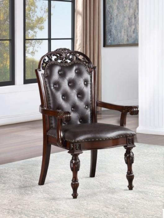 

    
Traditional Brown Cherry Solid Wood Arm Chair Set 2PCS Furniture of America Nouvelle CM3256CH-AC-2PK
