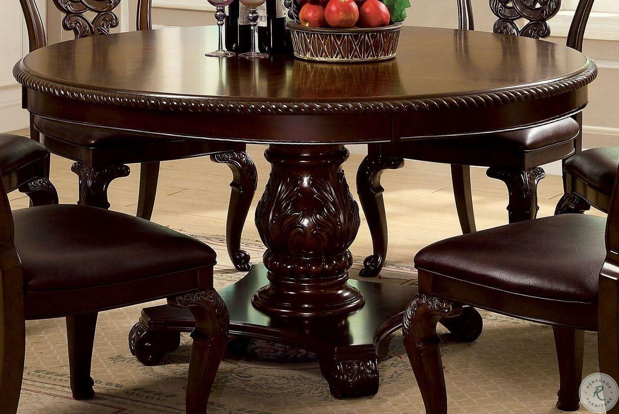 

                    
Furniture of America CM3319RT-7PC Bellagio Dining Room Set Brown Leatherette Purchase 
