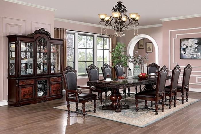 

                    
Furniture of America CM3147T-7PC Picardy Dining Room Set Dark Cherry Leatherette Purchase 
