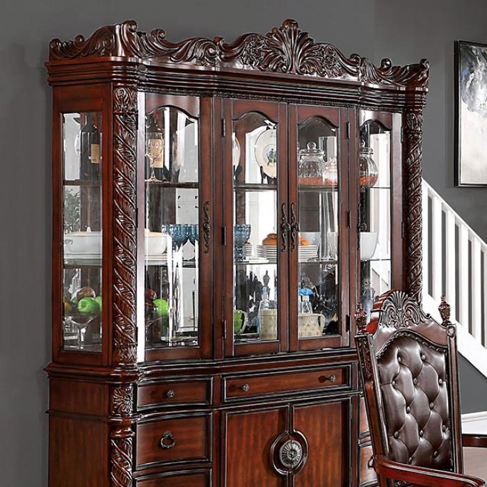 Traditional Hutch & Buffet CM3144HB Canyonville CM3144HB in Dark Cherry 
