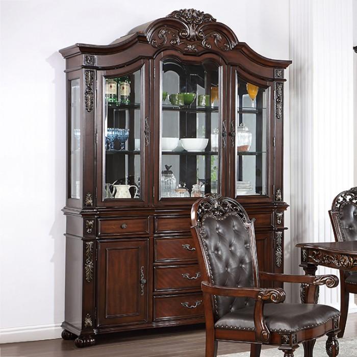 Traditional Hutch & Buffet Nouvelle Hutch & Buffet CM3256CH-HB CM3256CH-HB in Cherry, Brown 