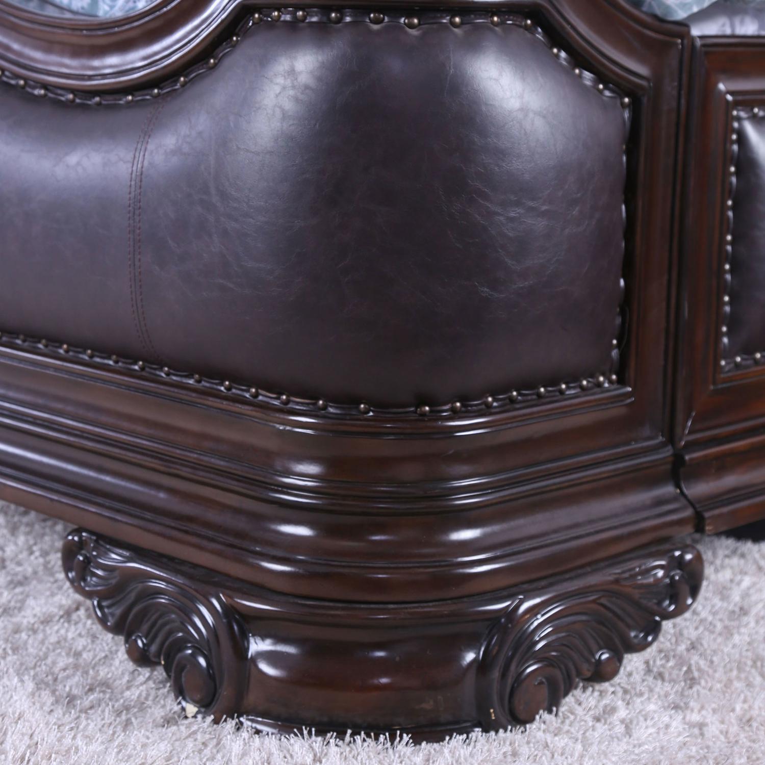 

                    
Furniture of America CM7859-EK Arcturus Platform Bed Cherry Leatherette Purchase 
