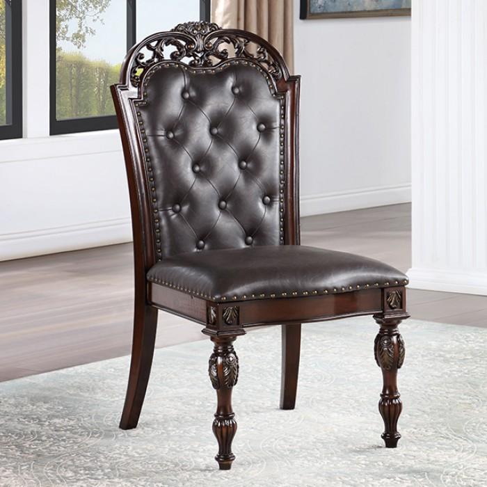 

    
Furniture of America Nouvelle Side Chair Set 2PCS CM3256CH-SC-2PK Side Chair Set Cherry/Espresso/Brown CM3256CH-SC-2PK
