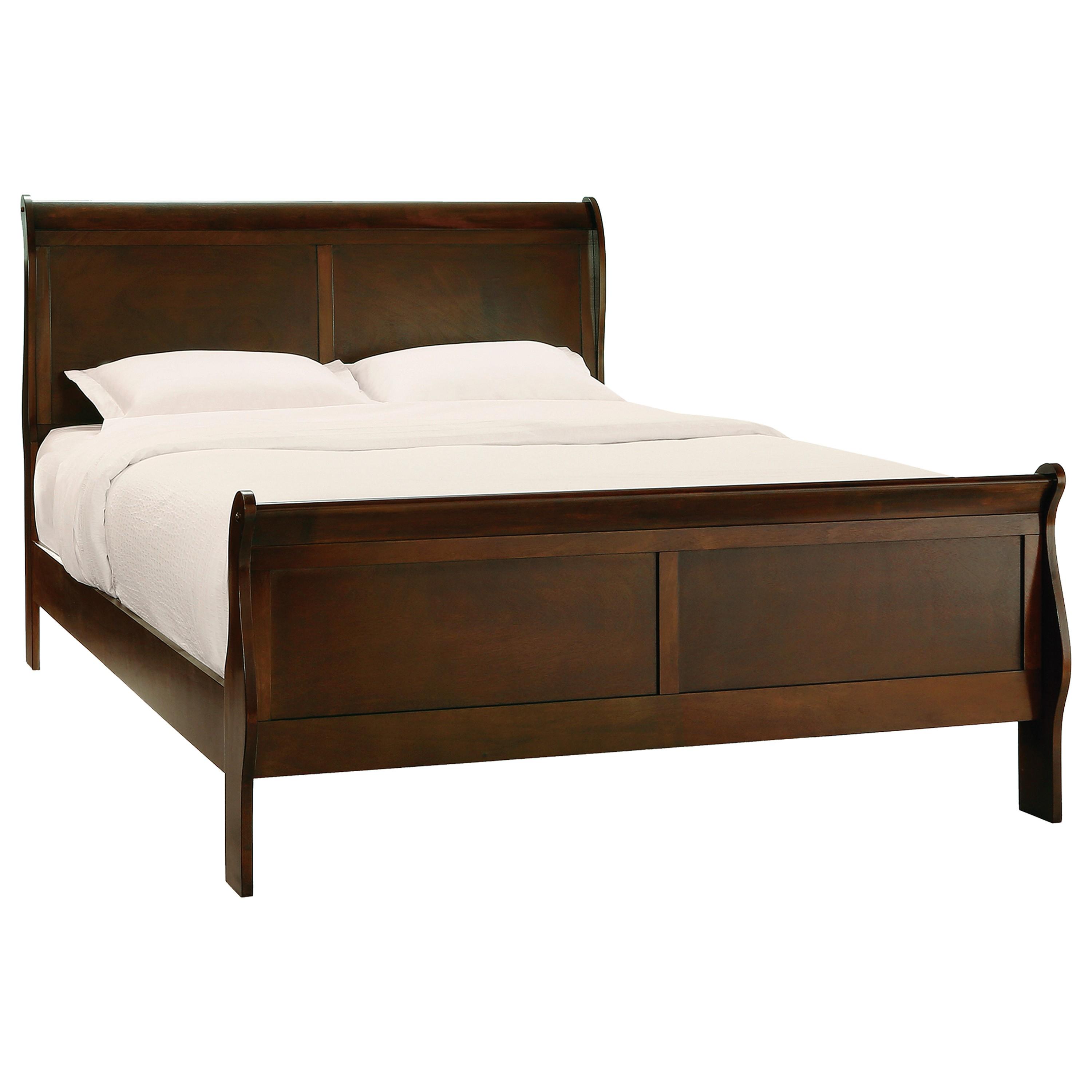 

    
Traditional Brown Cherry Wood CAL Bed Homelegance 2147K-1CK* Mayville
