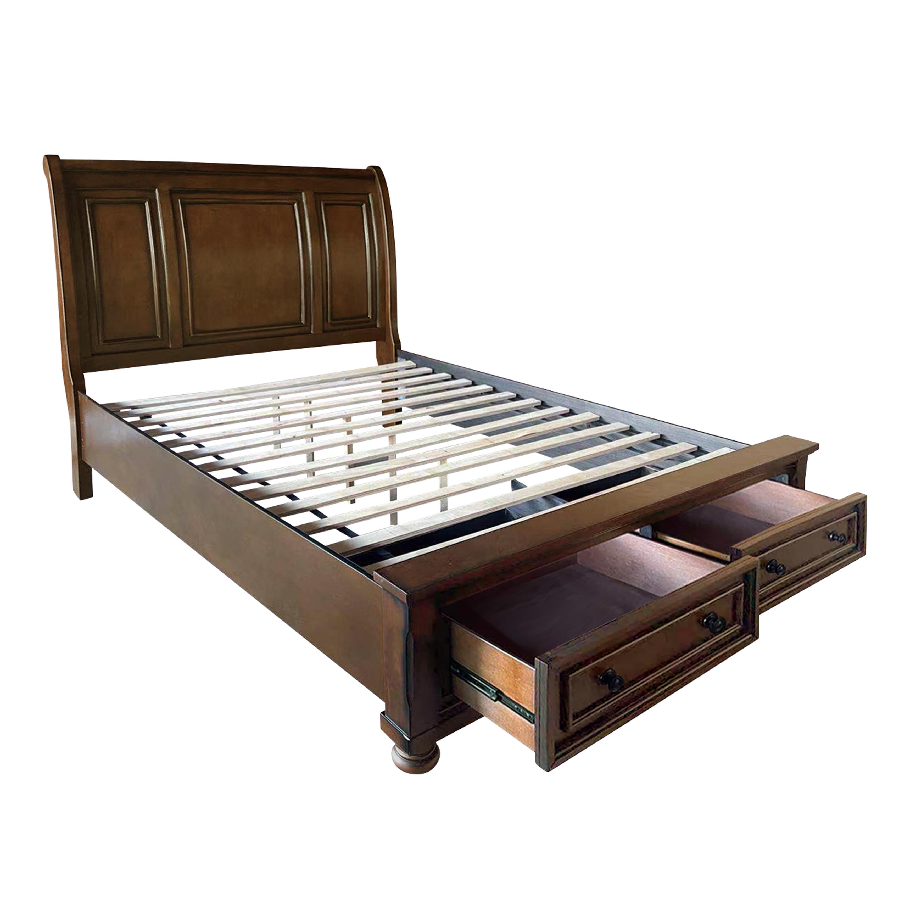 

    
2159K-1CK* Traditional Brown Cherry Wood CAL Bed Homelegance 2159K-1CK* Cumberland
