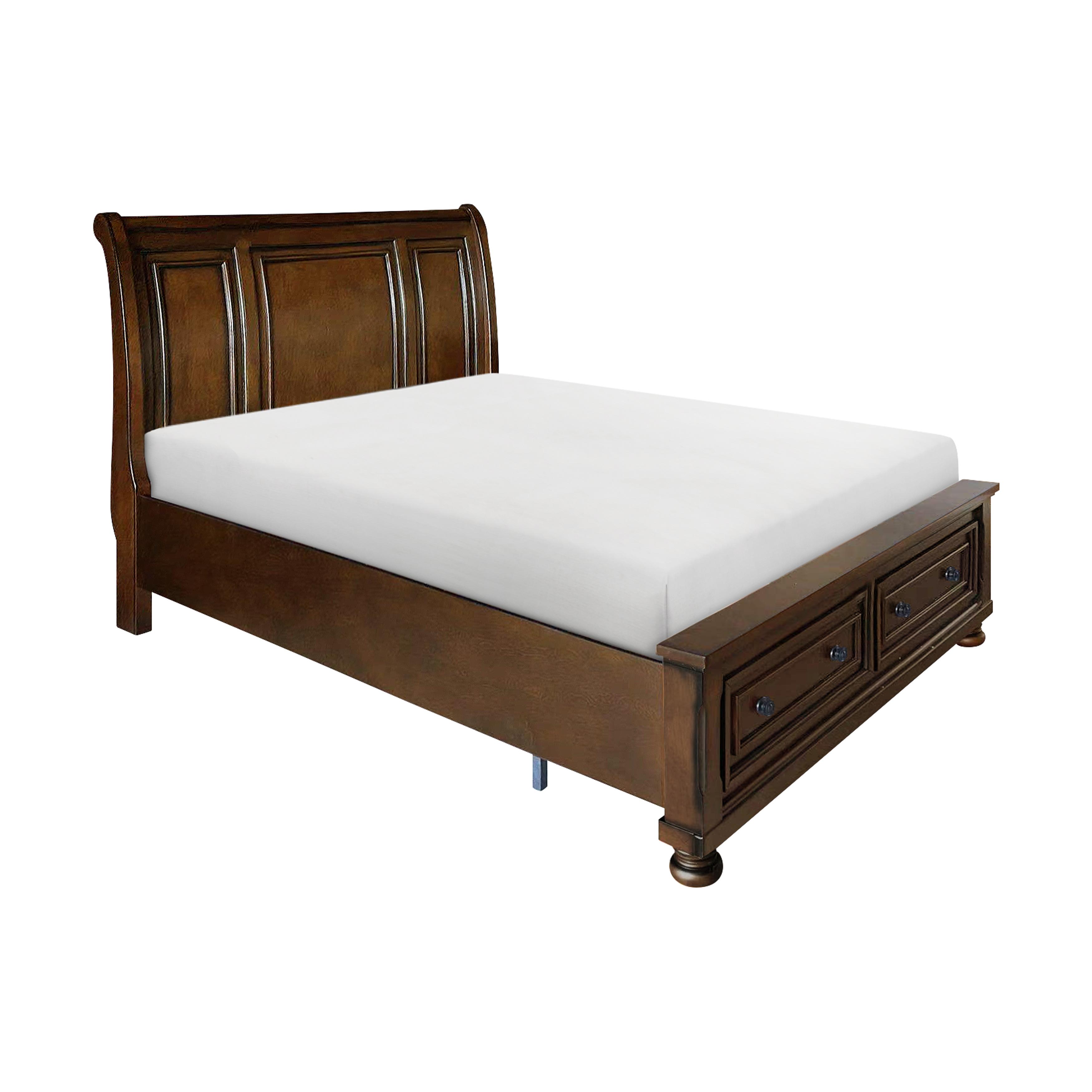 

    
Traditional Brown Cherry Wood CAL Bed Homelegance 2159K-1CK* Cumberland
