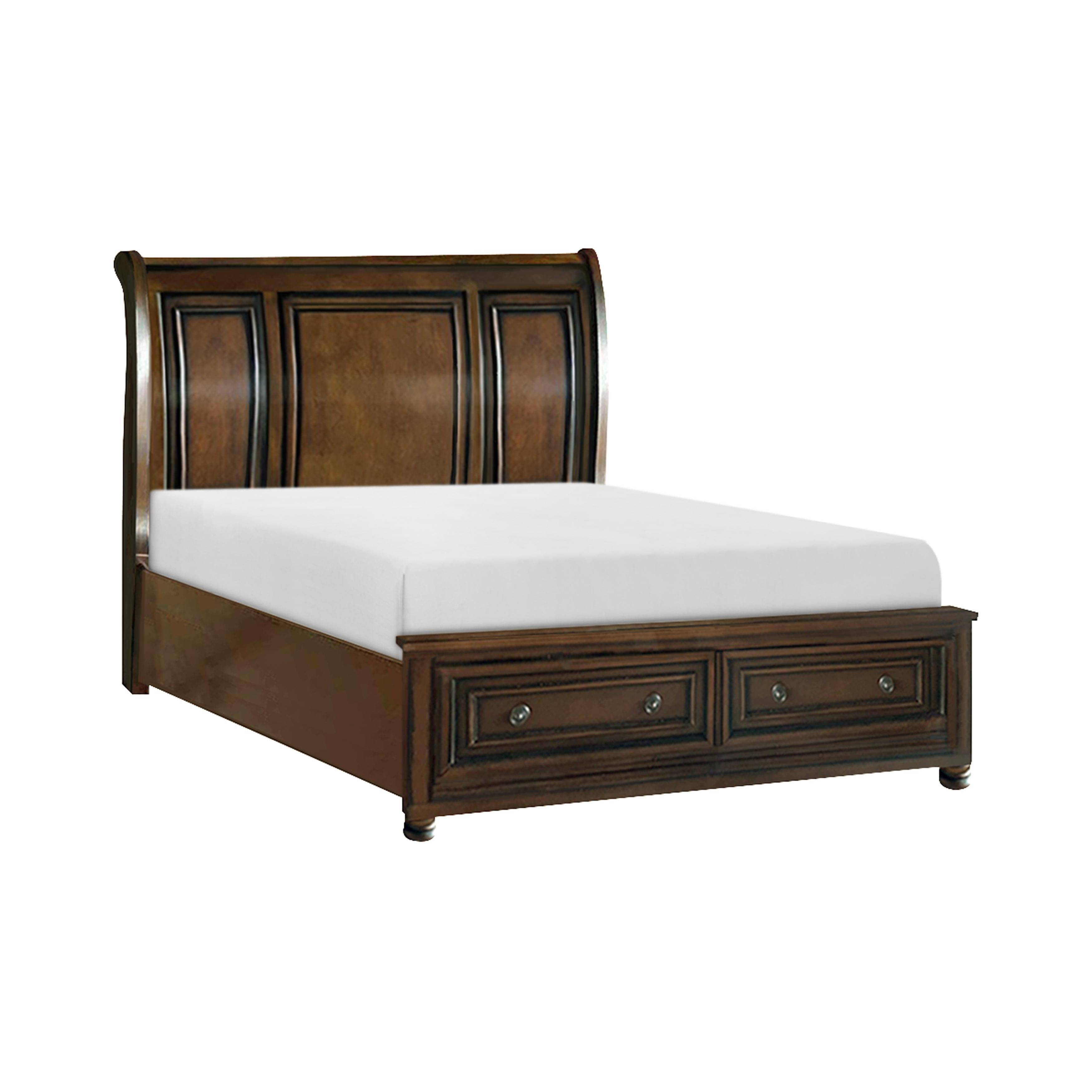 

    
Traditional Brown Cherry Wood CAL Bed Homelegance 2159K-1CK* Cumberland
