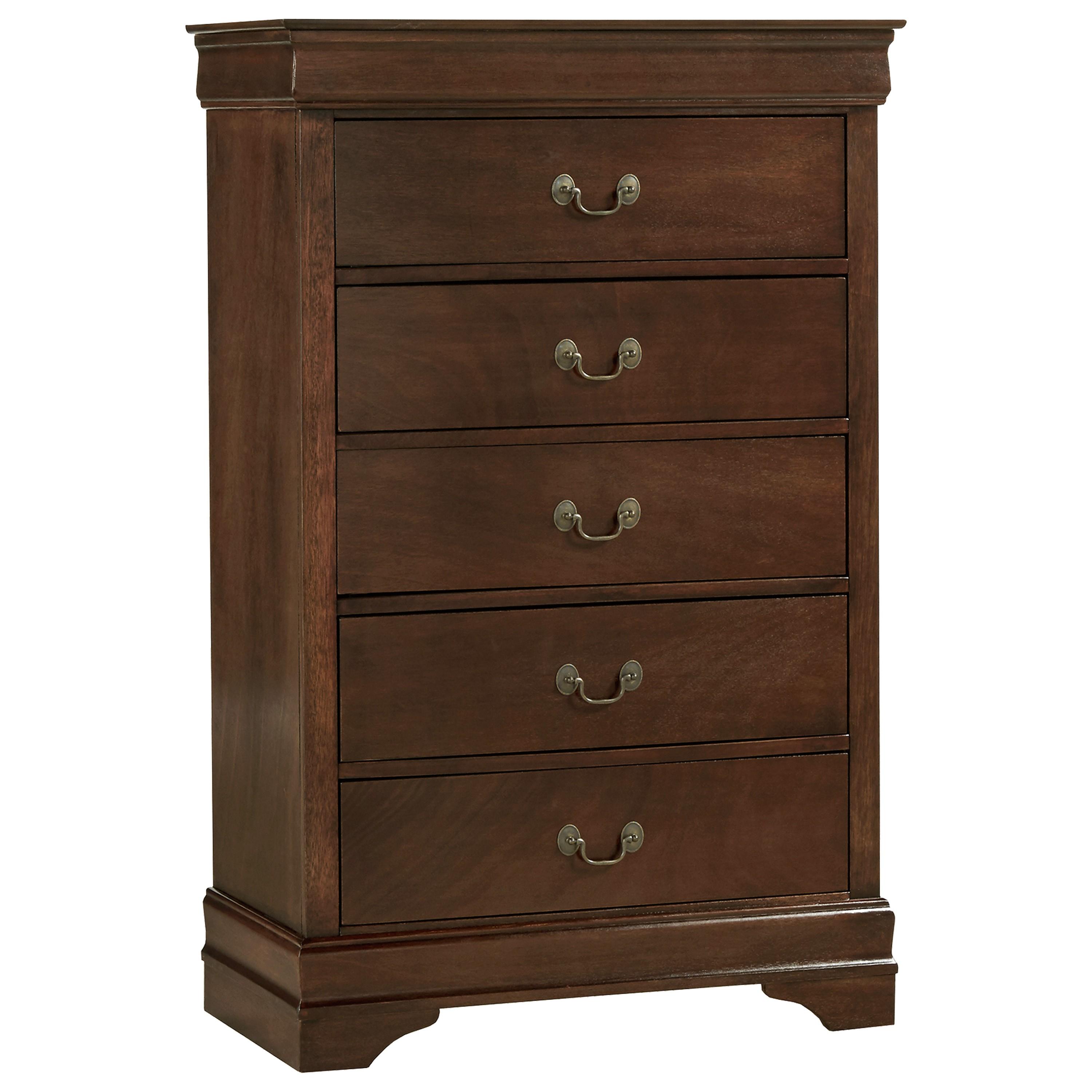 

    
Traditional Brown Cherry Wood Chest Homelegance 2147-9 Mayville
