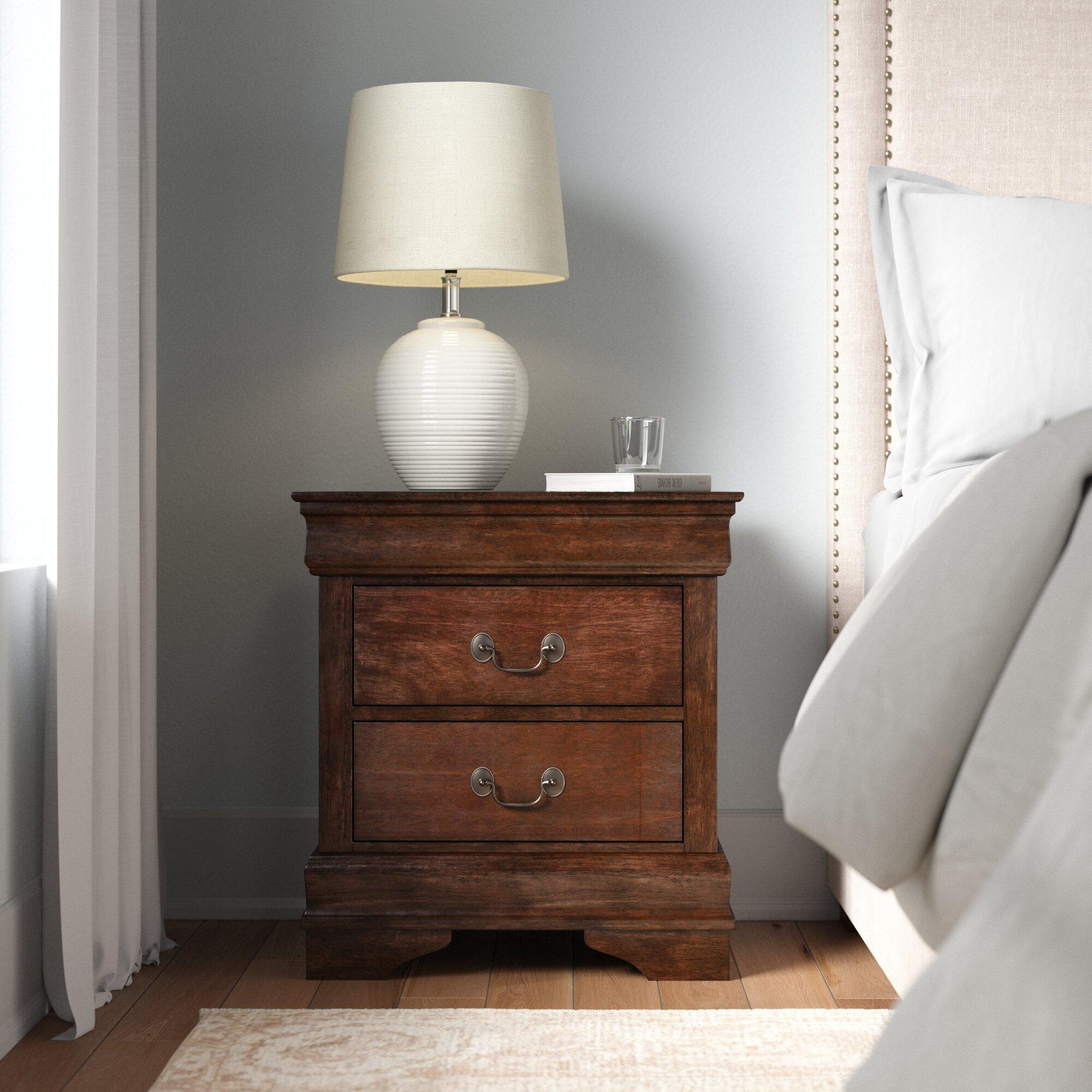 

    
Traditional Brown Cherry Wood Nightstand Homelegance 2147-4 Mayville
