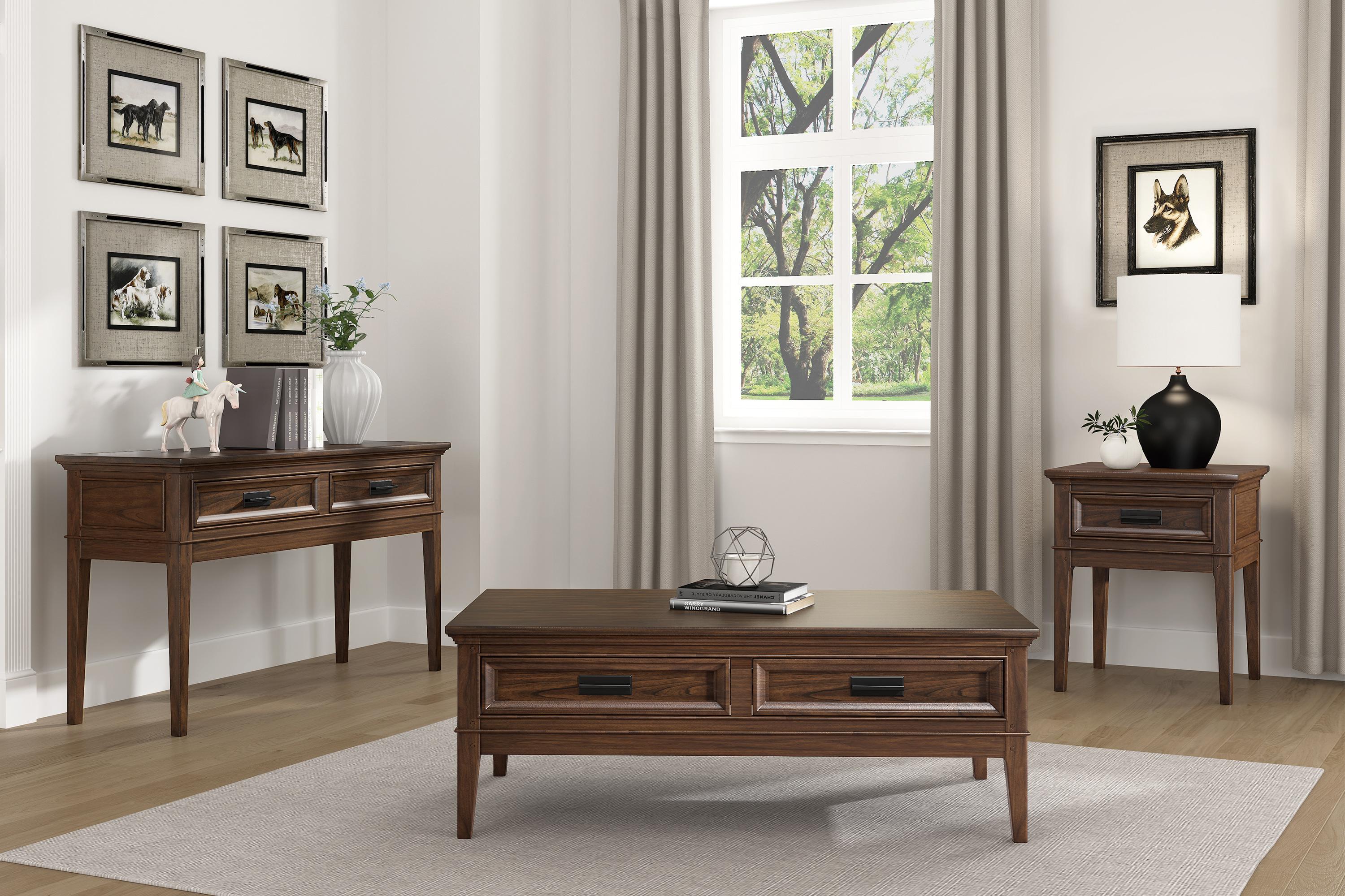 Traditional Occasional Set 1649-3PC Frazier Park 1649-3PC in Cherry 