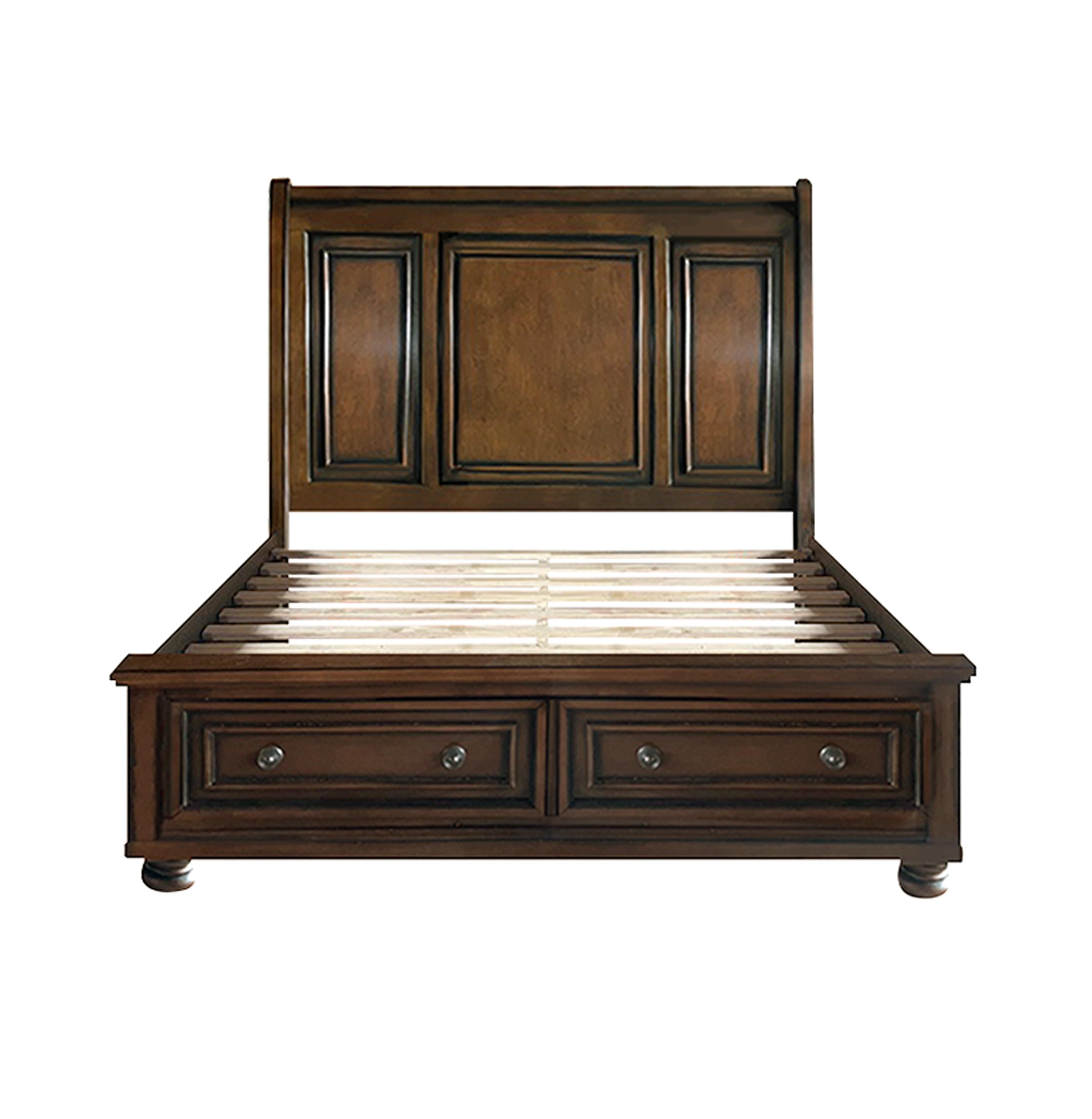 

                    
Buy Traditional Brown Cherry Wood Queen Bed Homelegance 2159-1* Cumberland
