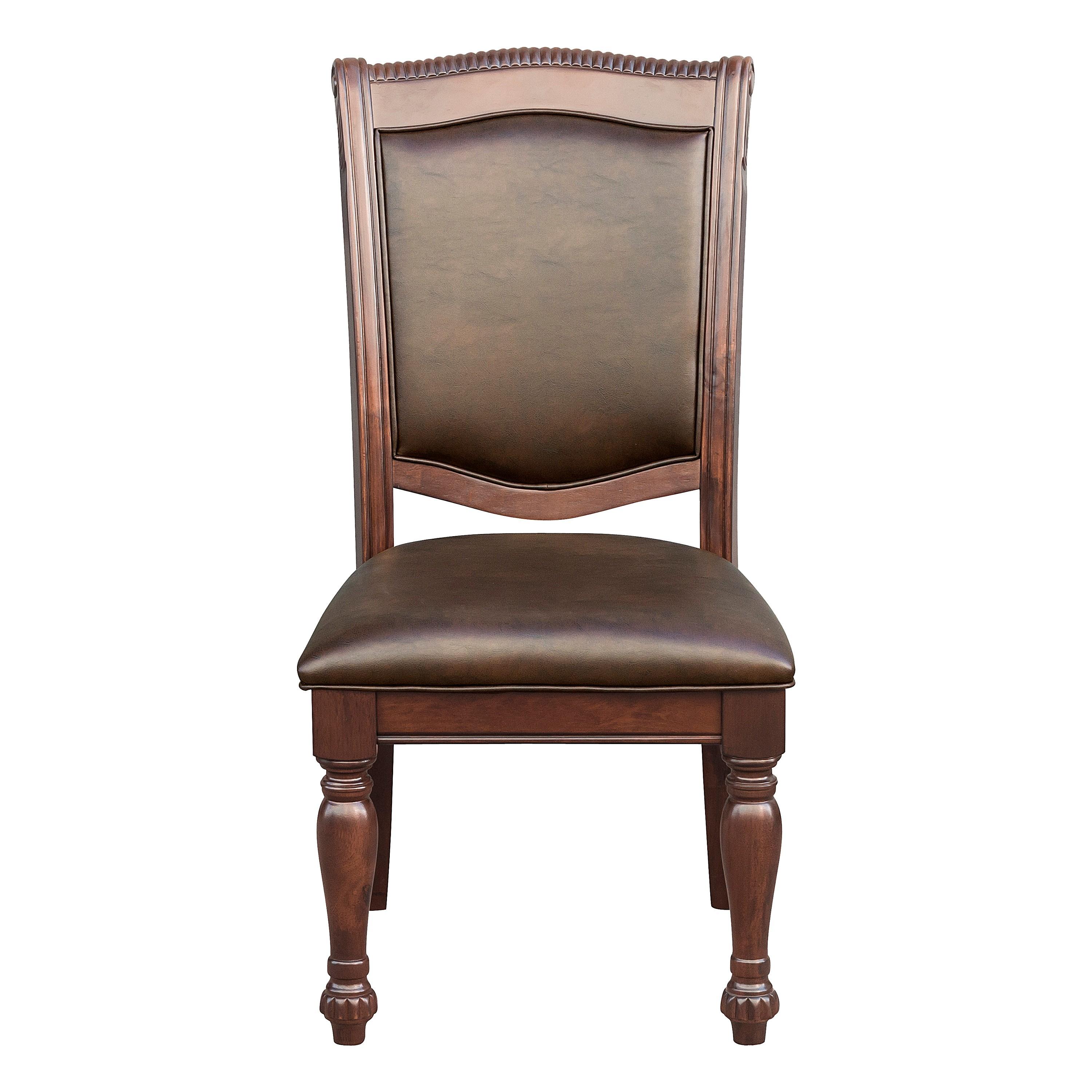

    
Traditional Brown Cherry Wood Side Chair Set 2pcs Homelegance 5473S Lordsburg
