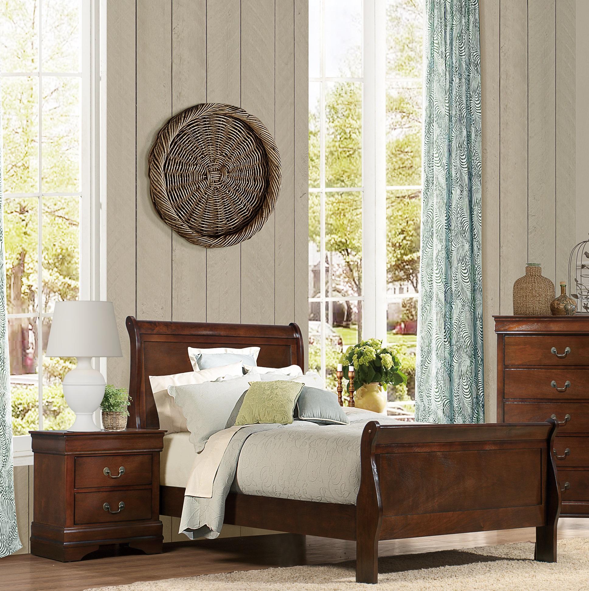 Traditional Bedroom Set 2147T-1-3PC Mayville 2147T-1-3PC in Cherry 