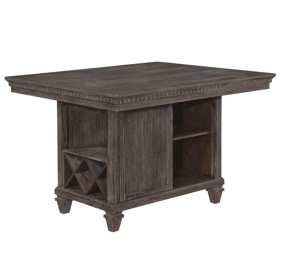 

    
Traditional Brown Counter Height Table by Crown Mark Regent 2772T-4854
