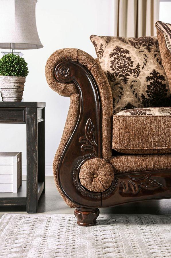 

    
Furniture of America SM6430-LV Tilde Loveseat Dark Walnut/Brown SM6430-LV

