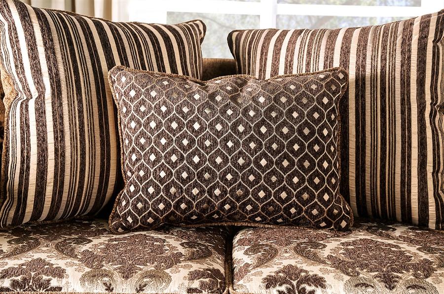 

                    
Buy Traditional Brown & Dark Walnut Chenille Sofa and Loveseat Furniture of America Tilde

