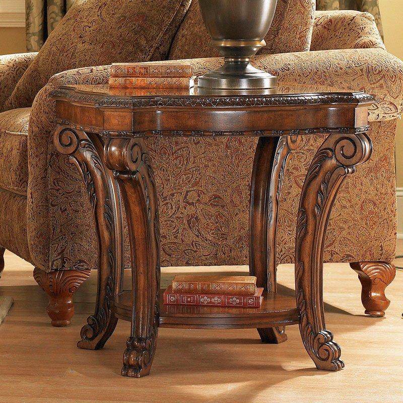 

    
Traditional Old World Rectangular End Table A.R.T.
