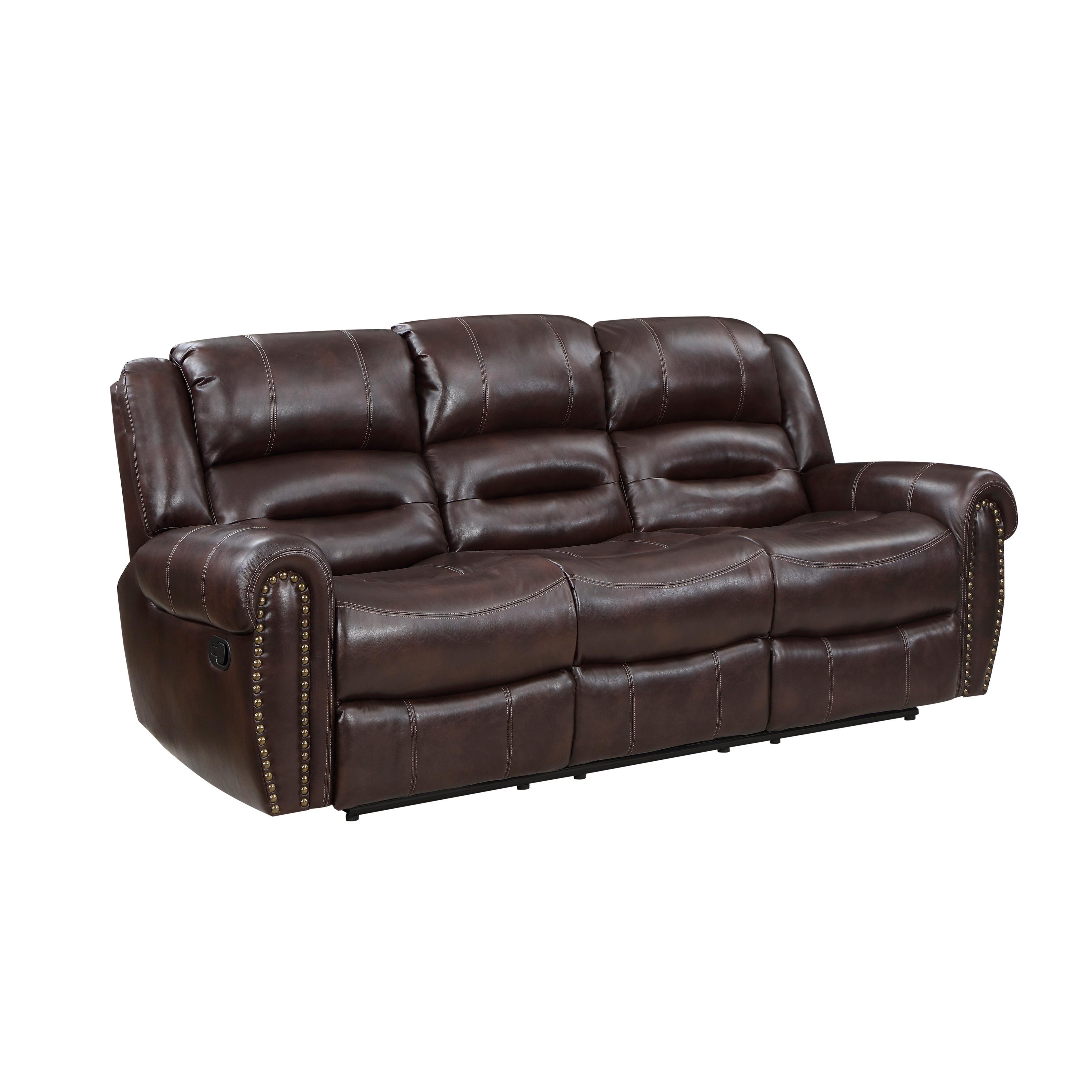

                    
Homelegance 9668NBR-3PC Center Hill Reclining Set Brown Faux Leather Purchase 

