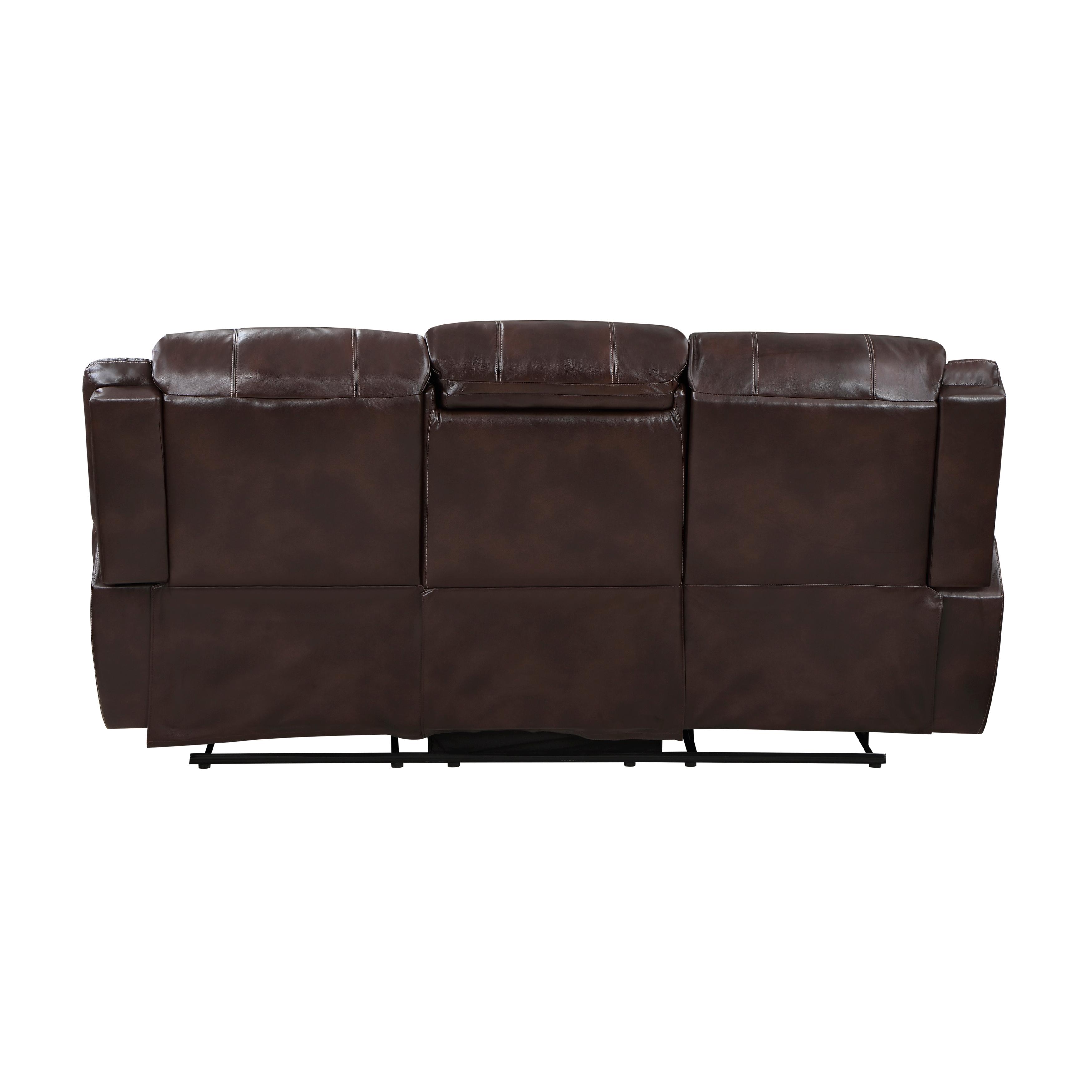 

                    
Homelegance 9668NBR-3 Center Hill Reclining Sofa Brown Faux Leather Purchase 
