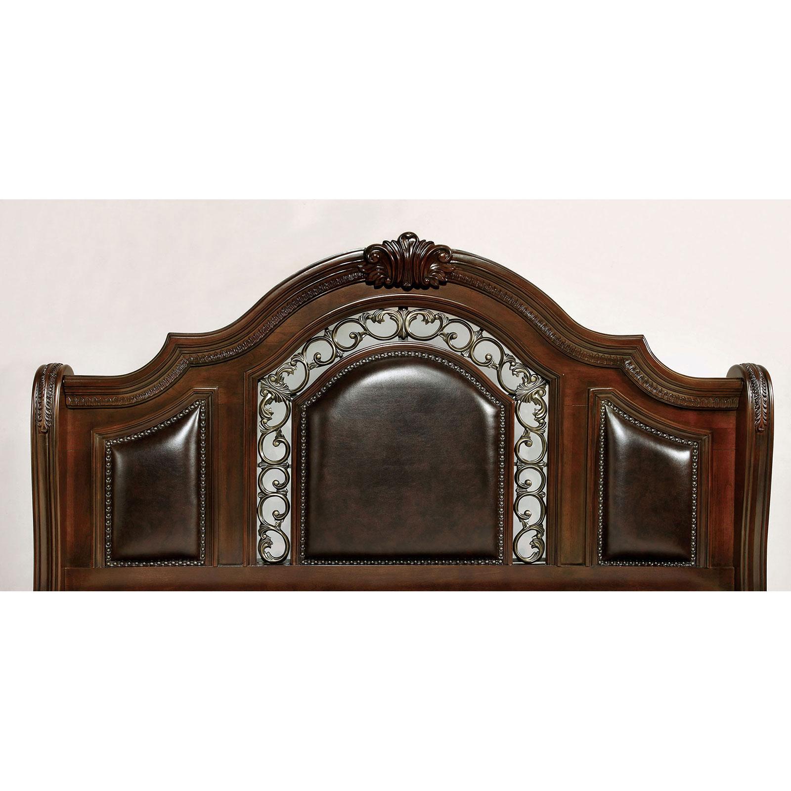 

    
Furniture of America FLANDREAU Panel Bed Brown CM7588EK-BED
