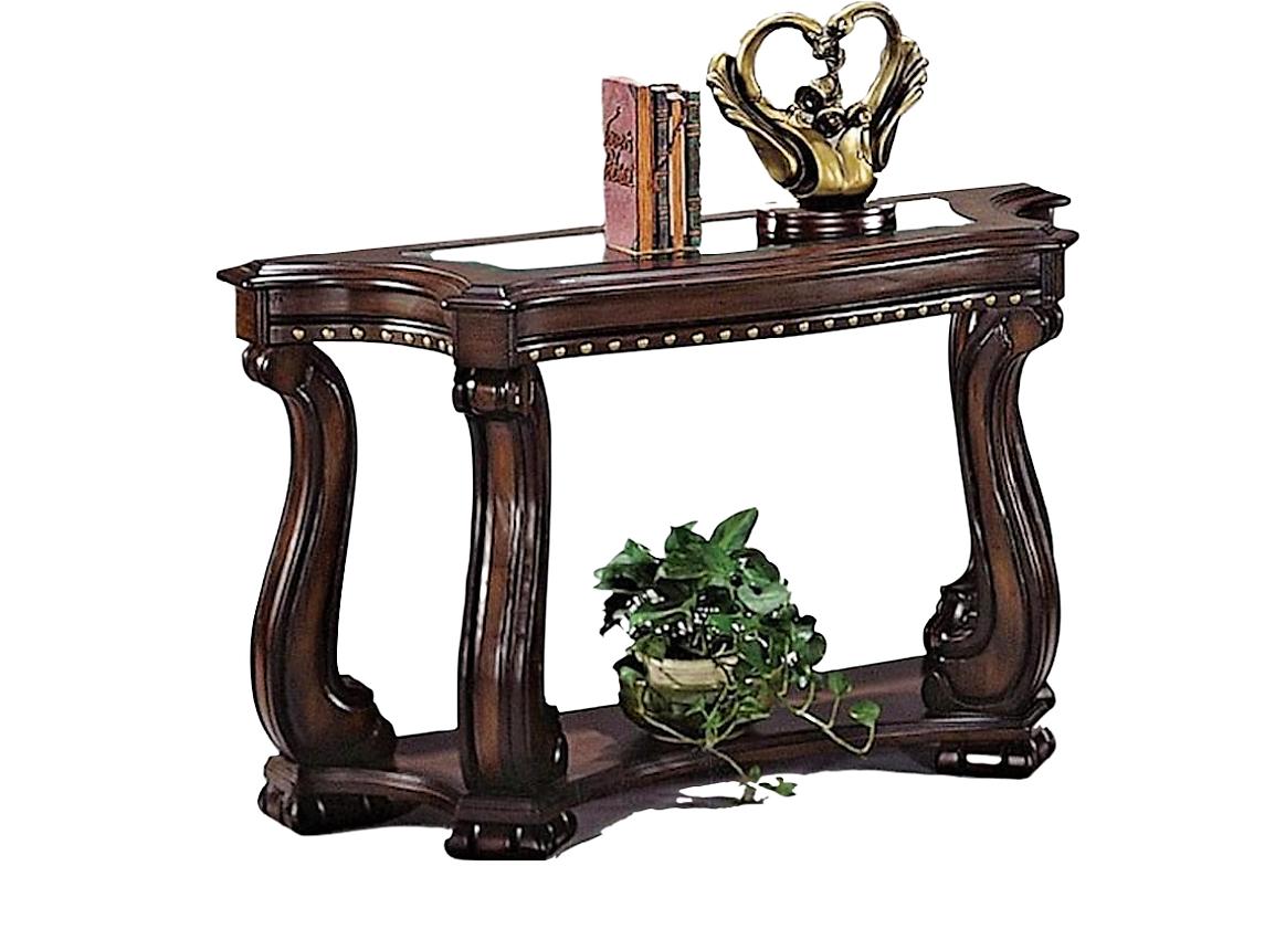 Traditional,  Vintage Sofa Table Madison 4320-05 in Rustic Brown 