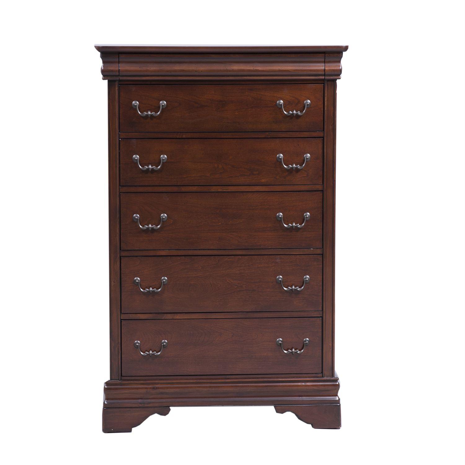 

    
Traditional Brown Wood Bachelor Chest Carriage Court 709-BR41 Liberty Furniture
