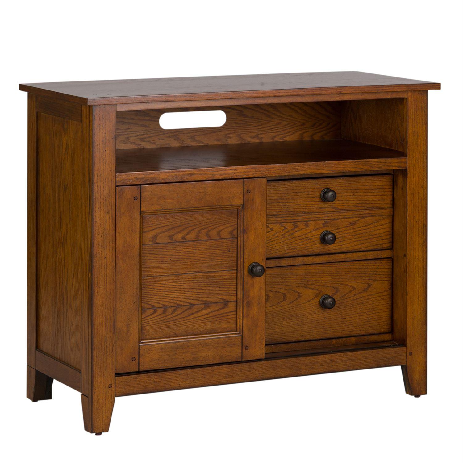 

    
Liberty Furniture Grandpas Cabin  (175-YBR) Bachelor Chest Media Chest Oak/Brown 175-BR49
