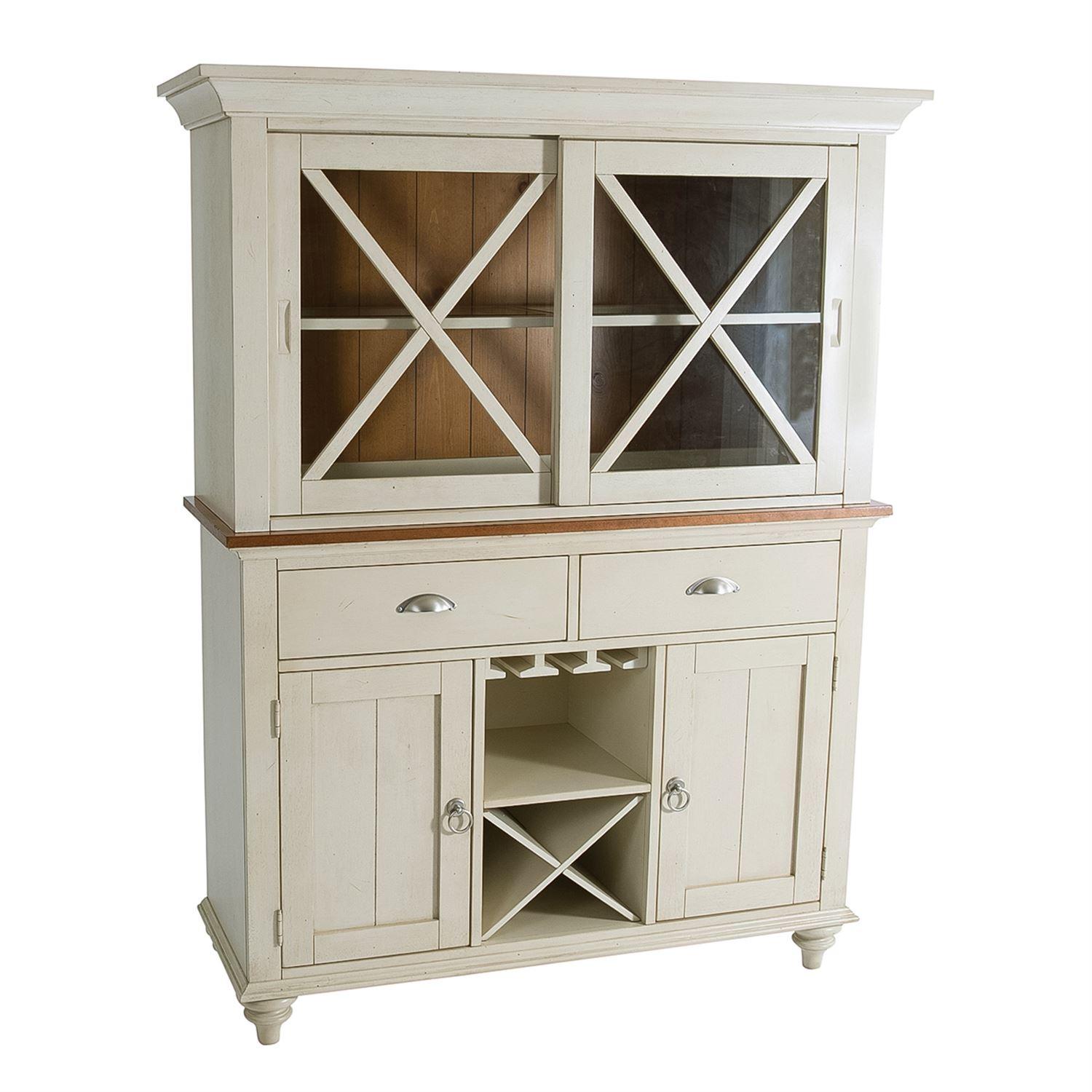 Traditional Buffet Ocean Isle  (303-CD) Buffet 303-CD-HB in Antique White 