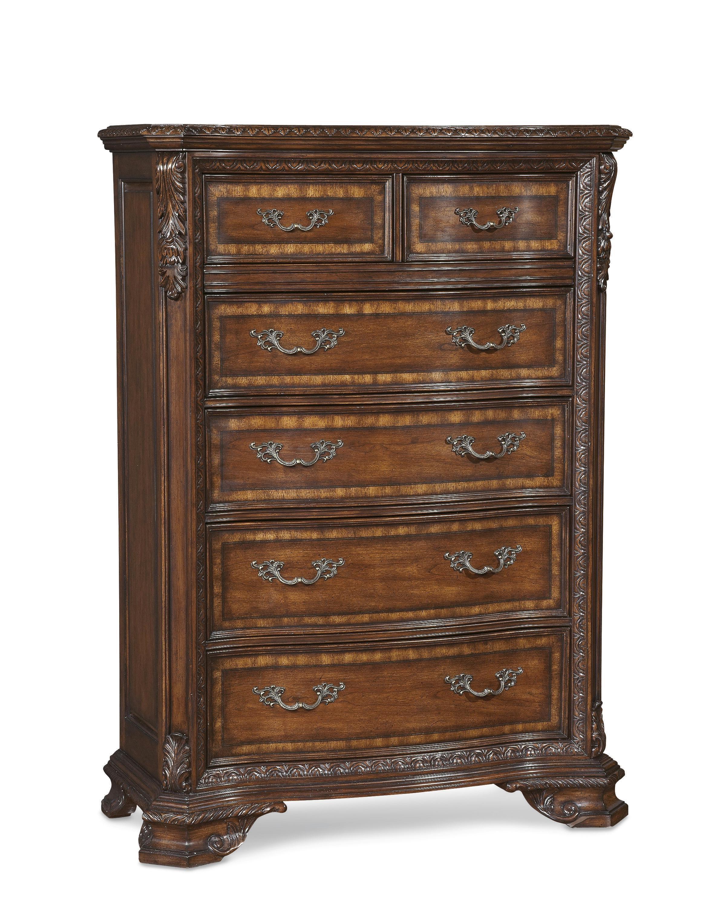 Traditional Chest Old World 143150-2606 in Cherry, Brown Lacquer