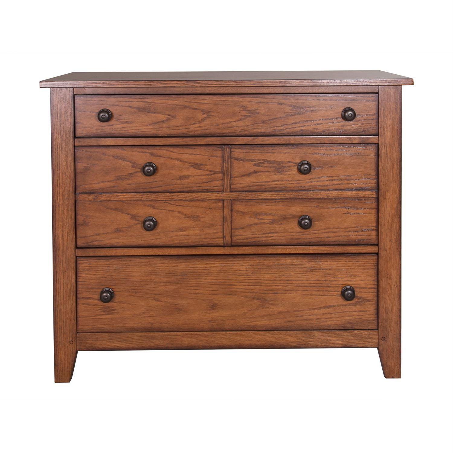

    
Aged Oak Finish Wood Combo Dresser Grandpas Cabin (175-YBR) Liberty Furniture
