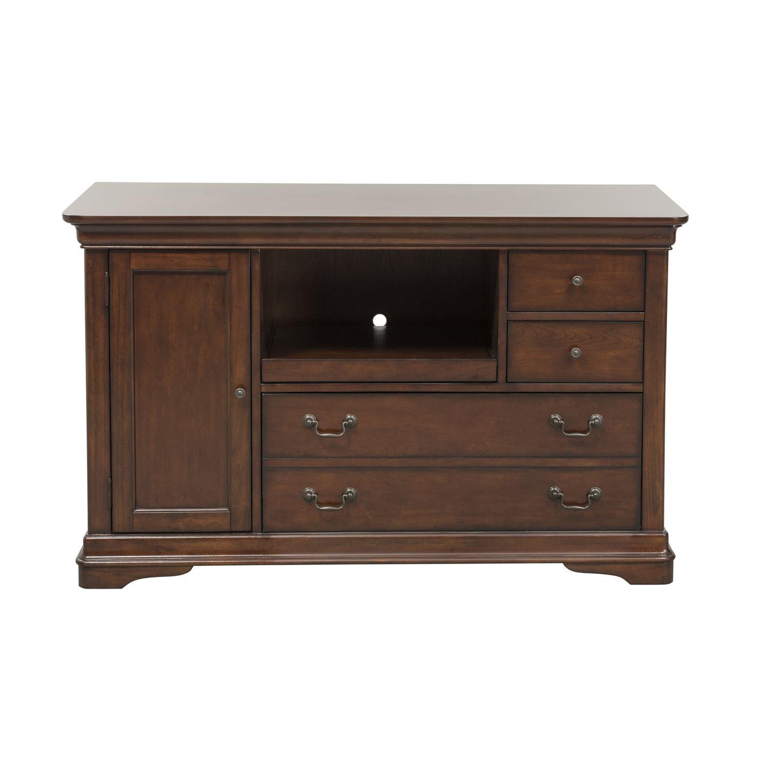 

    
Traditional Brown Wood Credenza Desk Brookview (378-HO) Liberty Furniture
