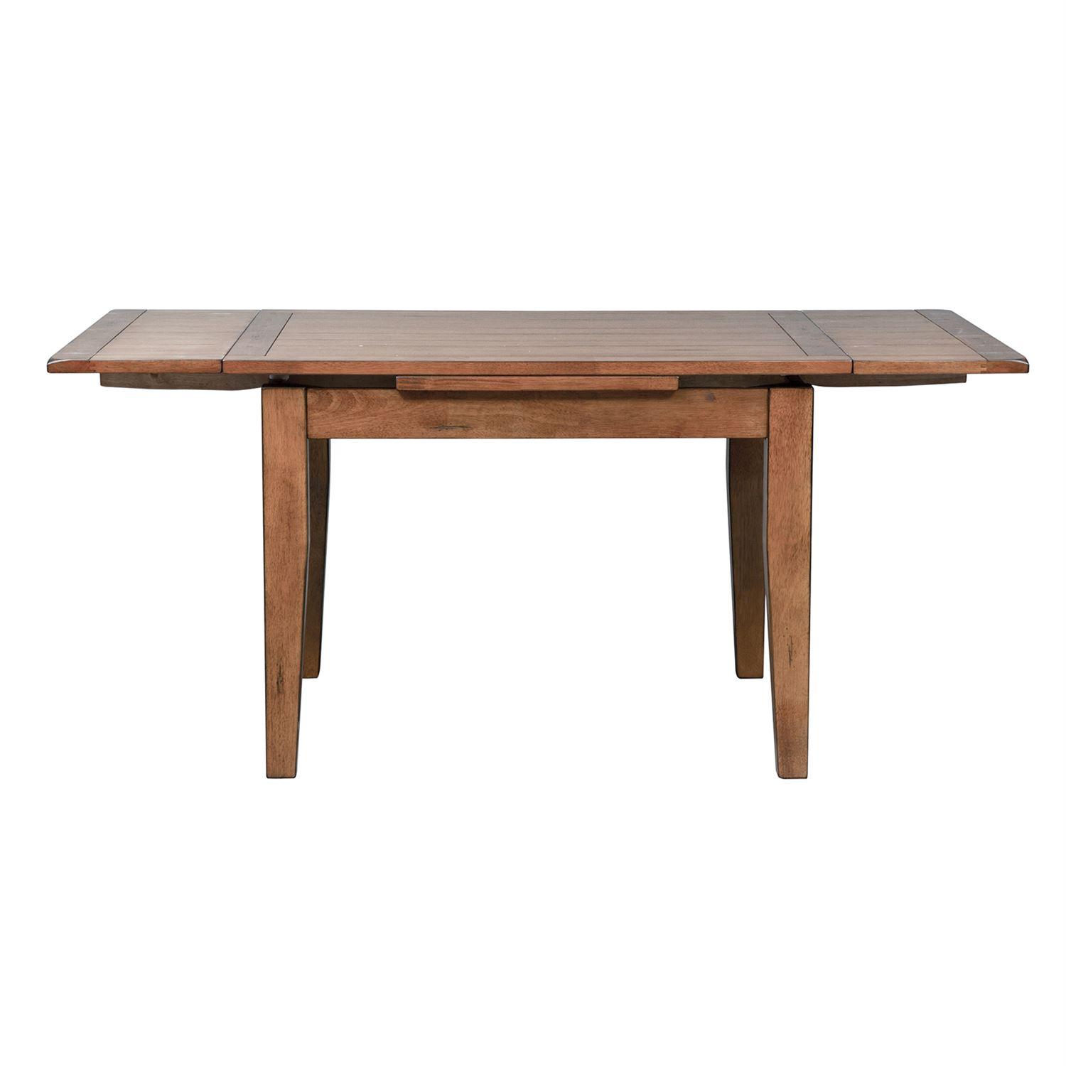Traditional Rectangle dining table Treasures  (17-CD) Dining Table 17-T3868 in Oak, Brown Lacquer