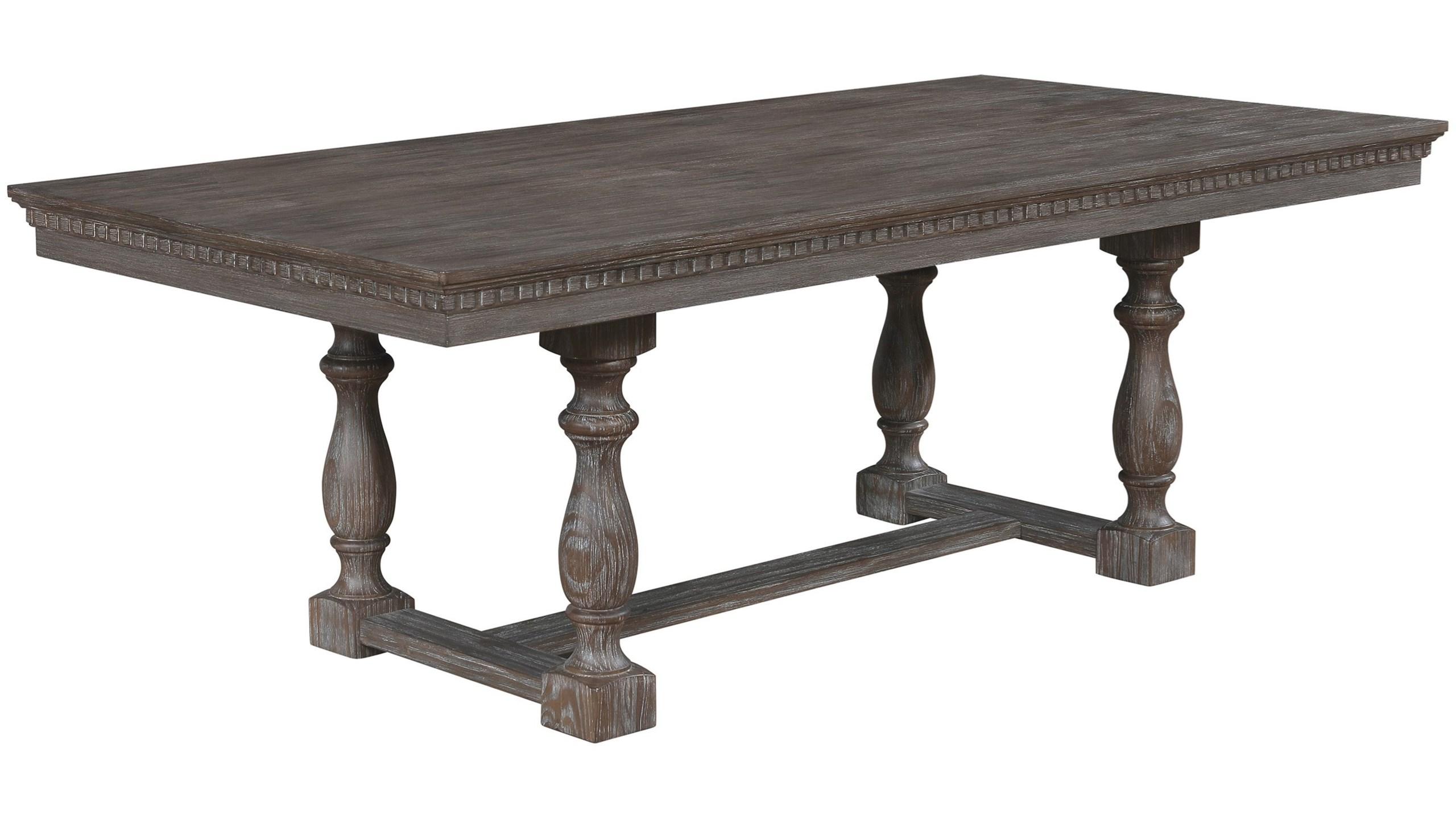 

    
Traditional Brown Wood Dining Table by Crown Mark Regent 2270T-4286
