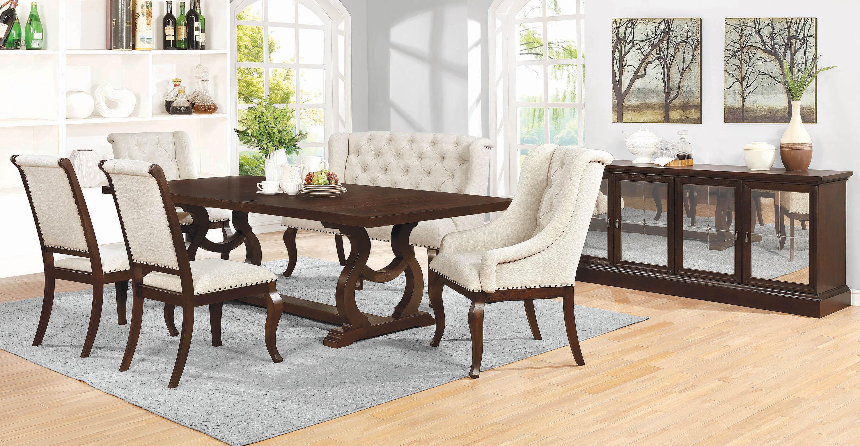 

    
107981 Traditional Brown Wood Dining table Glen Cove by Coaster
