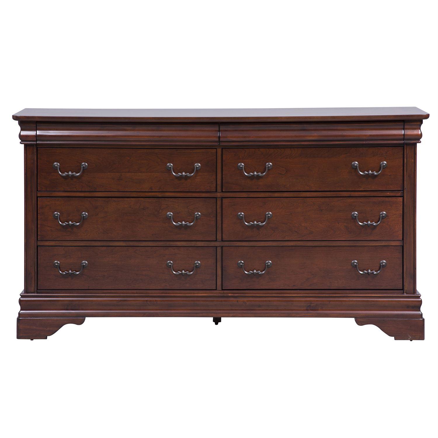 

    
Traditional Brown Wood Double Dresser Carriage Court (709-BR) Liberty Furniture
