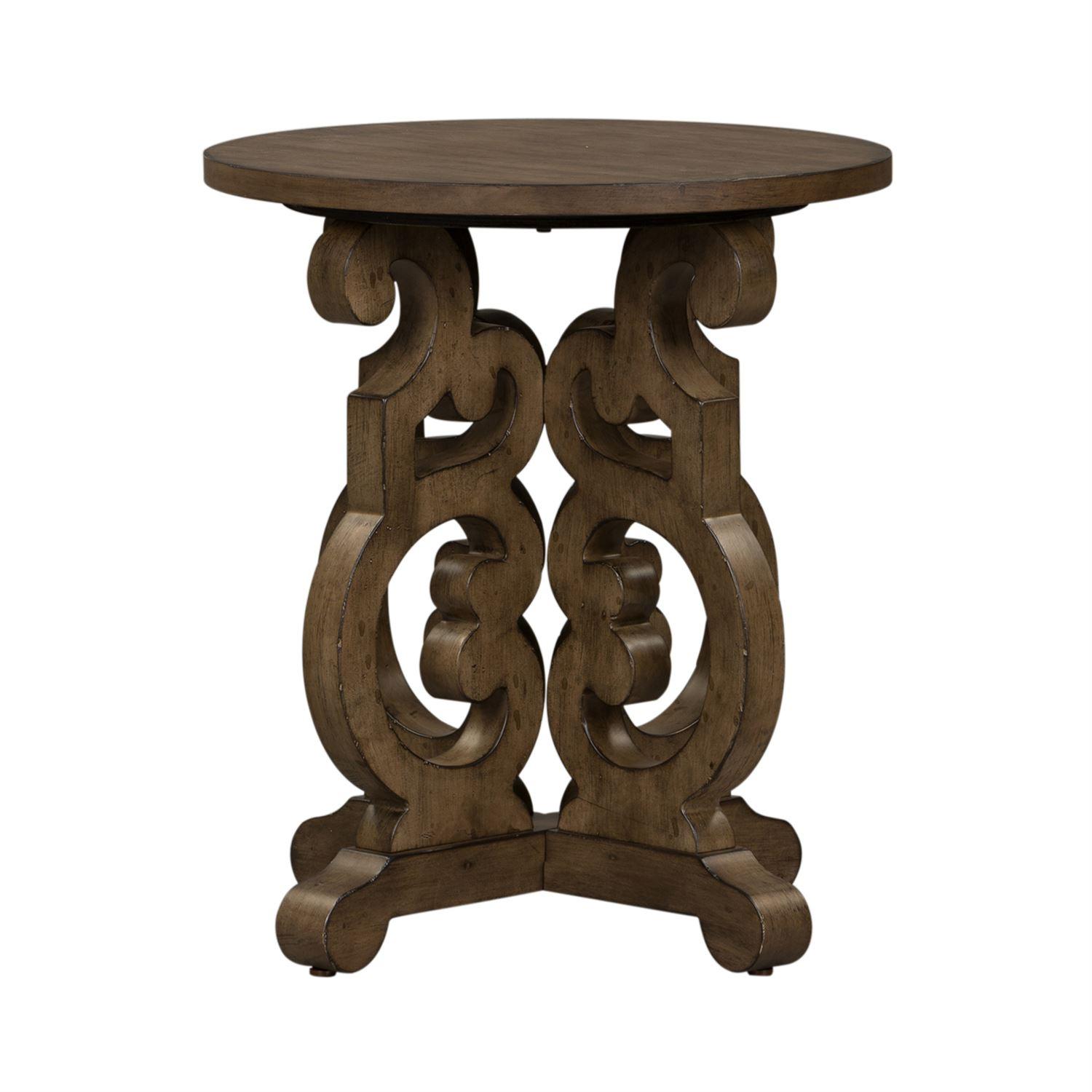 

    
Traditional Brown Wood End Table Parisian Marketplace 598-OT1020 Liberty Furniture
