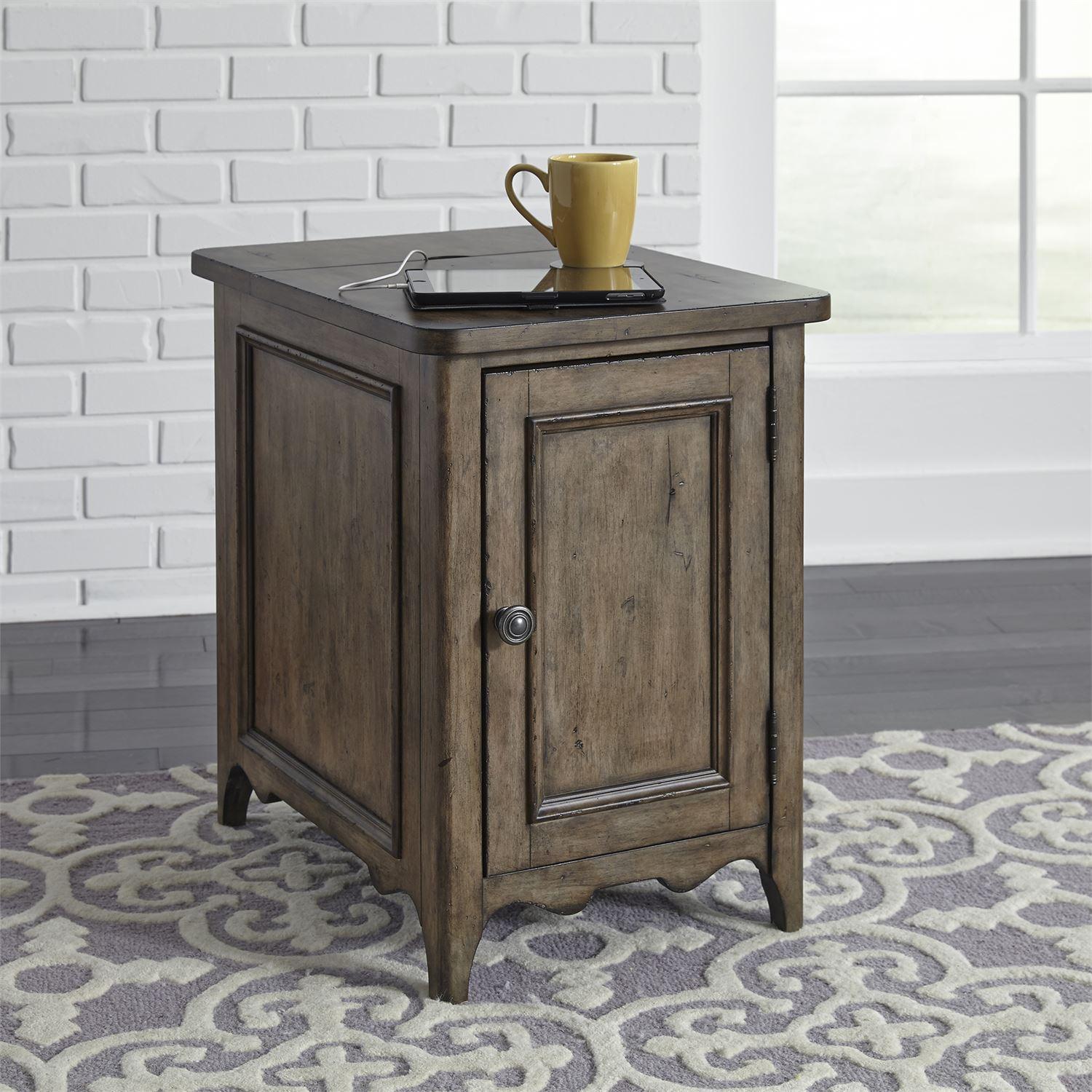 

    
Traditional Brown Wood End Table Parisian Marketplace 598-OT1021 Liberty Furniture
