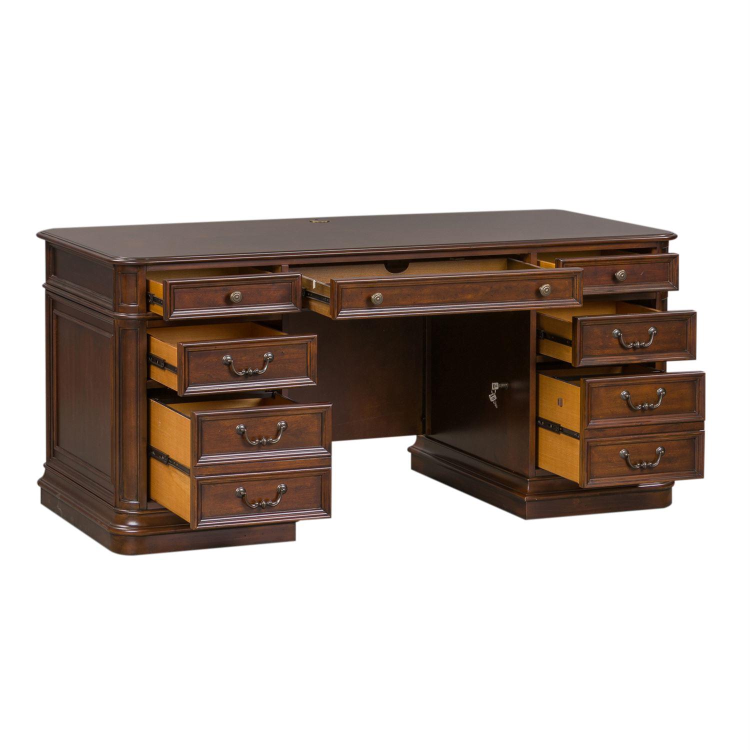 

                    
Liberty Furniture Brayton Manor  (273-HOJ) Executive Desk Executive Desk Brown  Purchase 
