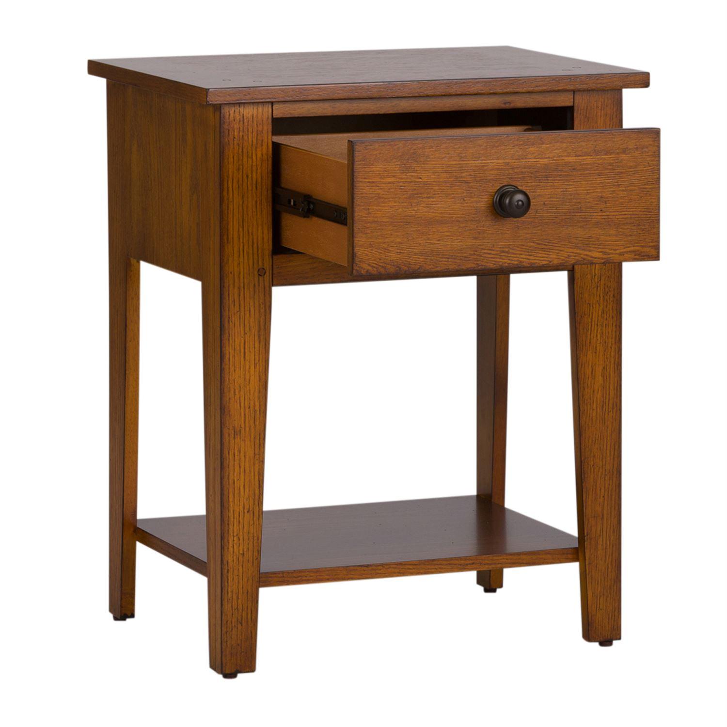 

        
Liberty Furniture Grandpas Cabin  (175-YBR) Nightstand Nightstand Oak/Brown Matte Lacquer 00192326302842
