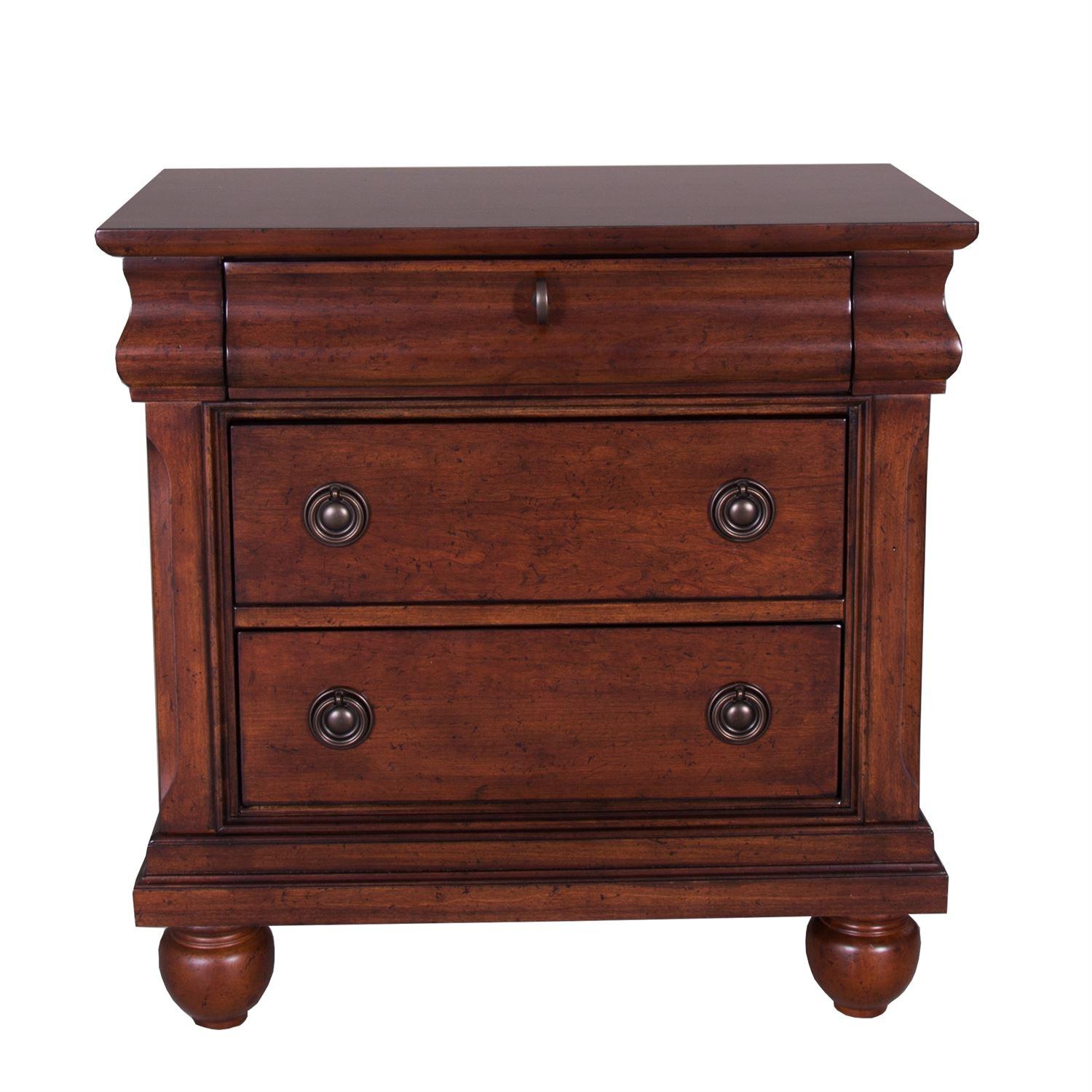 Traditional Nightstand Rustic Traditions  (589-BR) Nightstand 589-BR61 in Brown 
