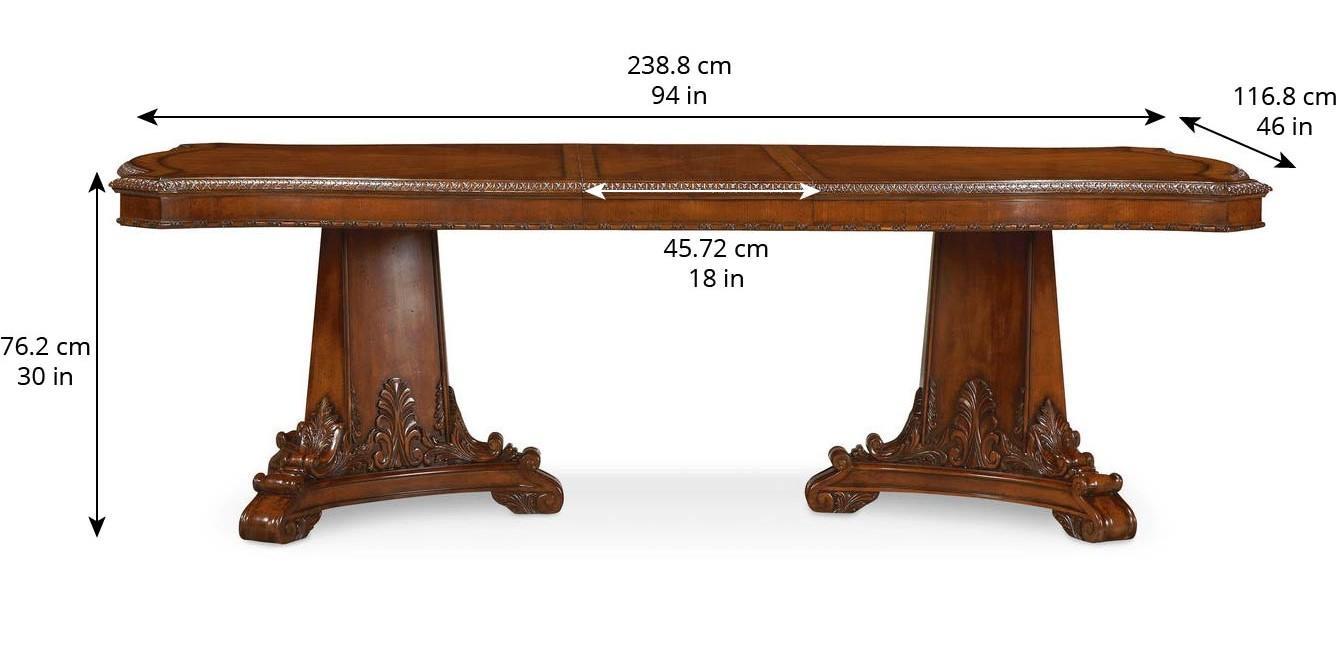 

    
Brown & Cherry Dining Room Pedestal Table by A.R.T. Furniture Old World
