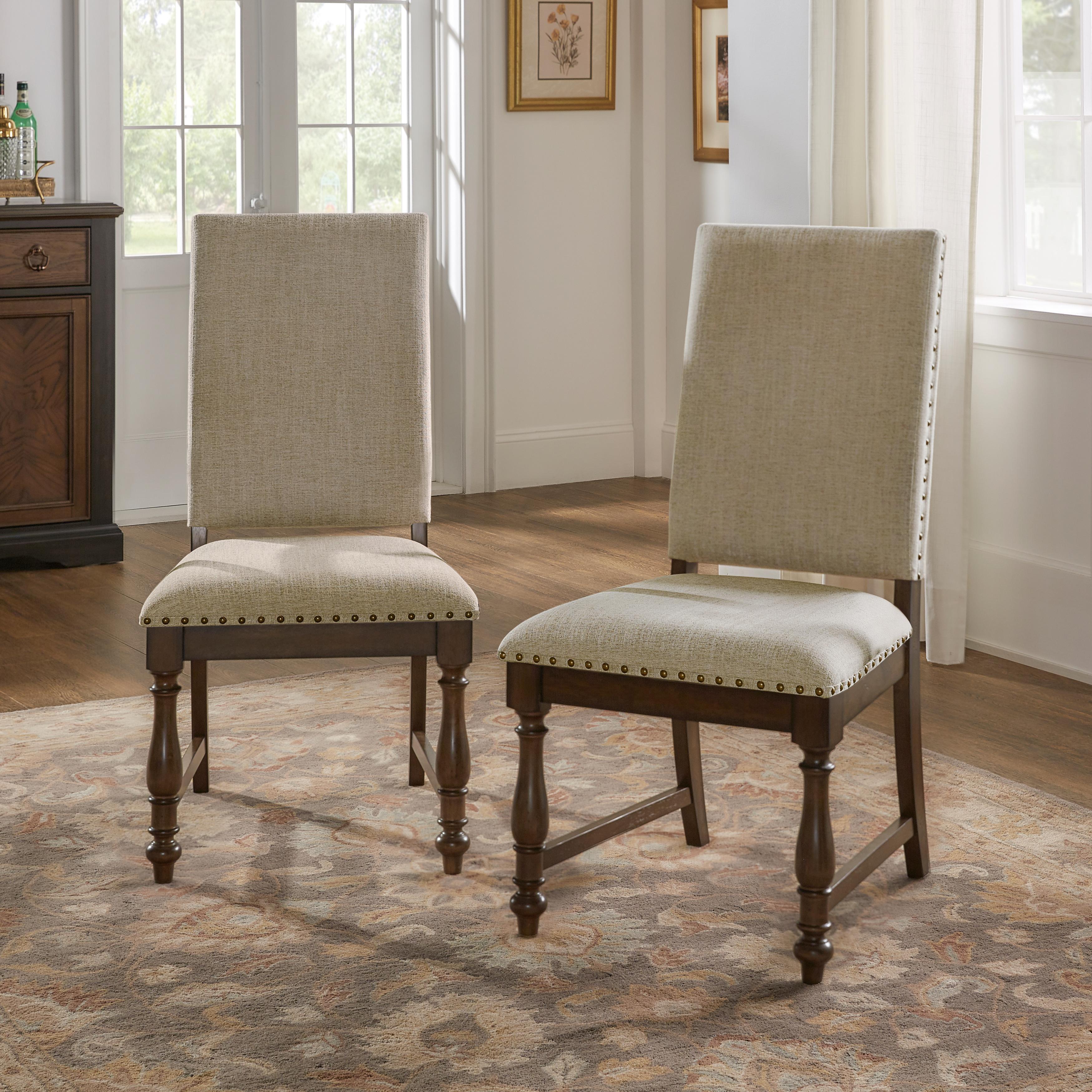 

                    
Homelegance 5703S Stonington Side Chair Set Brown Polyester Purchase 
