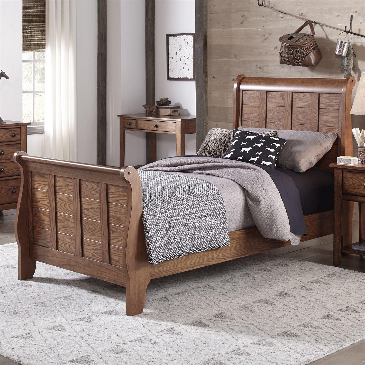 Liberty Furniture Grandpas Cabin  (175-YBR) Sleigh Bed Sleigh Bed