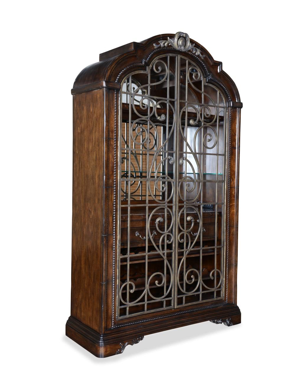 

    
Traditional Dark Oak Dining Wine Cabinet by A.R.T. Furniture Valencia
