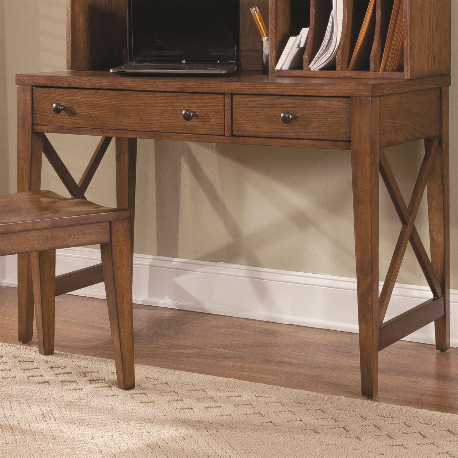 

    
Traditional Brown Wood Writing Desk Hearthstone (382-HO) Liberty Furniture

