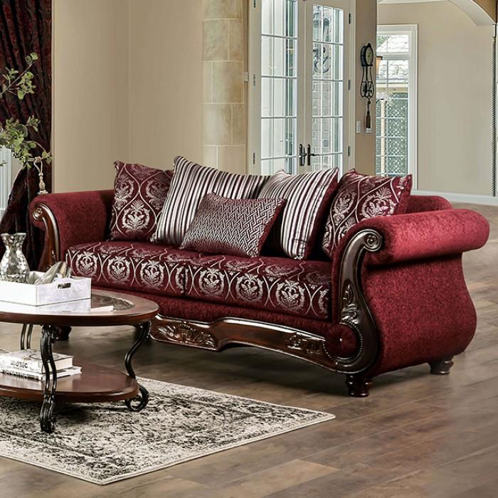 

    
Traditional Burgundy Solid Wood Living Room Set 3PCS Furniture of America Sassari/May SM6447-SF-S-3PCS
