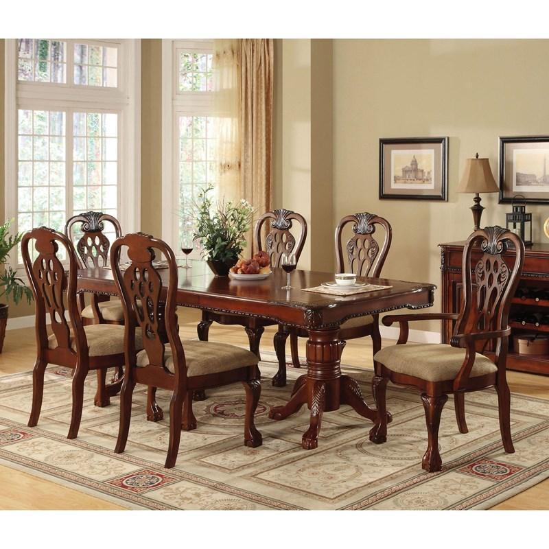 

                    
Furniture of America CM3222AC-2PK Georgetown Dining Arm Chair Cherry Fabric Purchase 
