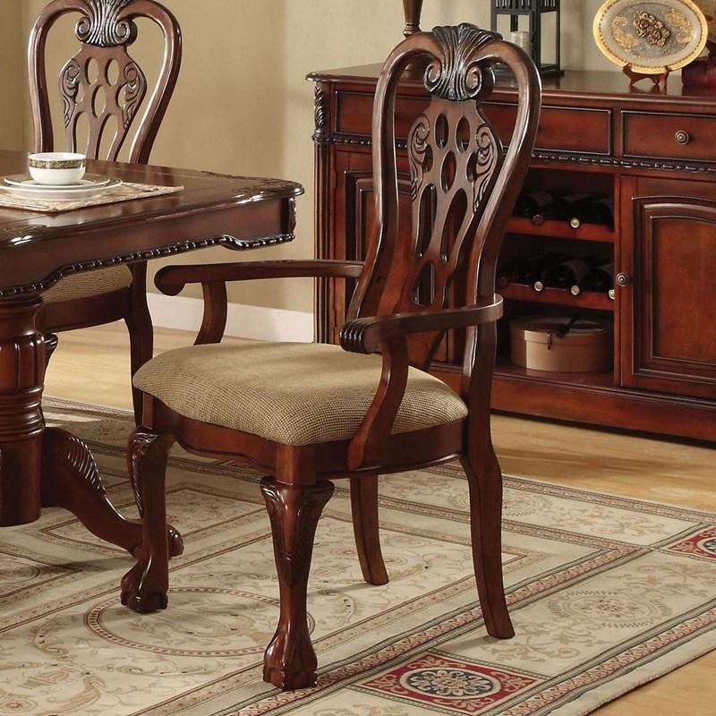 

                    
Furniture of America CM3222T-7PC Georgetown Dining Room Set Cherry Fabric Purchase 

