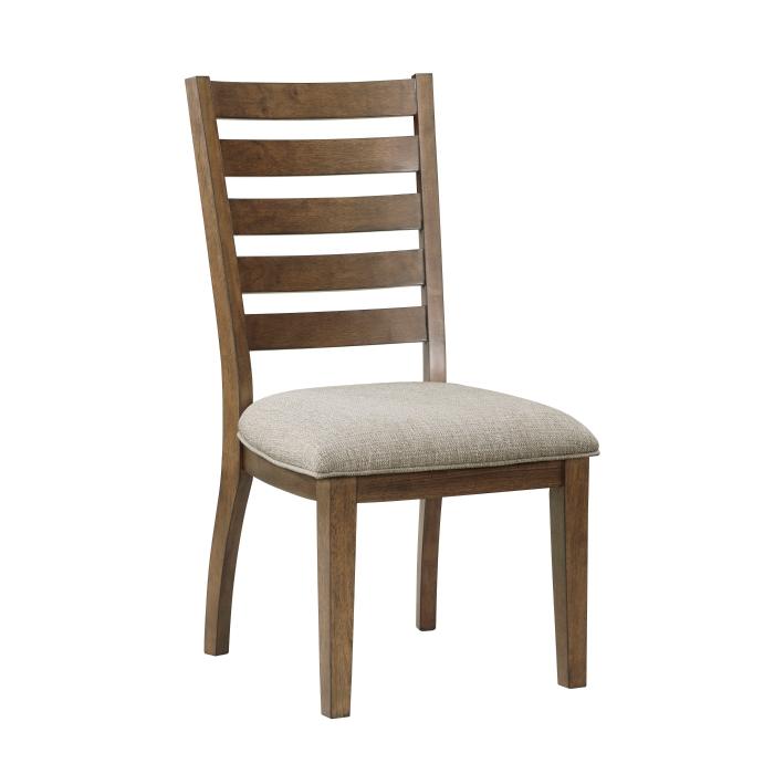 

    
Traditional  Cherry/Beige Wood Side Chair Set 2PCS Homelegance Tigard 5761S
