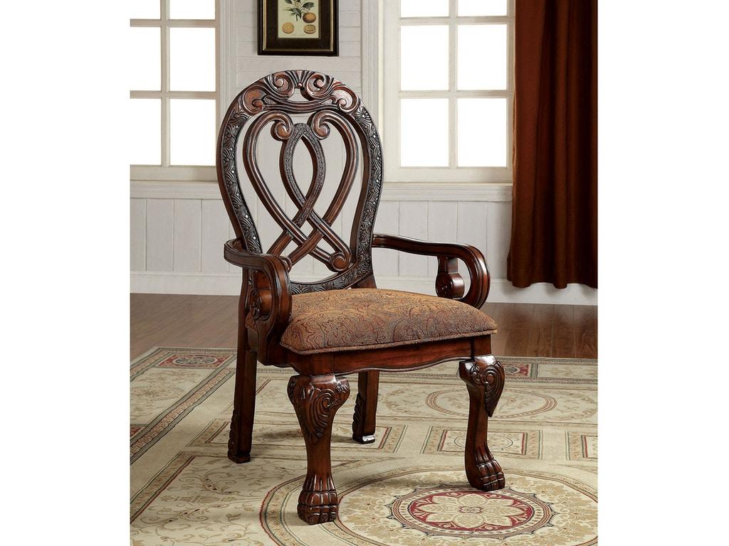 

    
Traditional Cherry & Brown Arm Chairs Set 2pcs Furniture of America CM3186CH-AC-2PK Wyndmere
